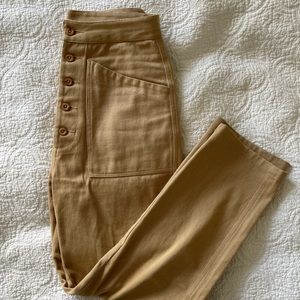 Micaela Greg utility work pants- Honey size M